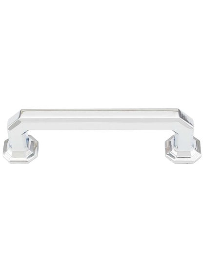 Emerald Drawer Pull - 3 3/4 inch Center-to-Center in Polished Chrome.